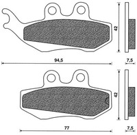 1 Paar Vordere BremsbeläGe FüR Aprilia RX 50 Am6 2003-2004