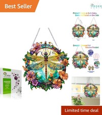 Diamond Painting Kit Hanging Pendant Dragonfly Crystal Wall Art DIY Decor