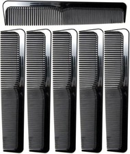 6 Pack Barber Comb Set, 9 Inch Professional Hair Combs for Men Women, Fine