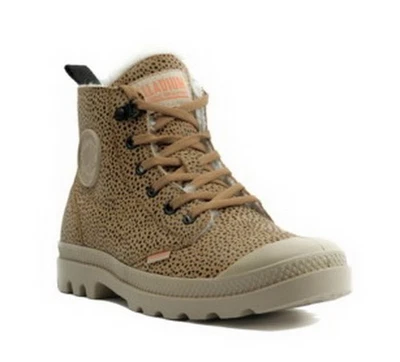 Palladium Schnürstiefelette PAMPA HI ZIP WL Beige Nubukleder Boot High Sneaker - Bild 1 von 4