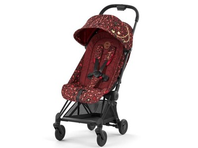 NEW Cybex Coya Stroller, Matte Black, Rockstar Fashion Collection Compact Light