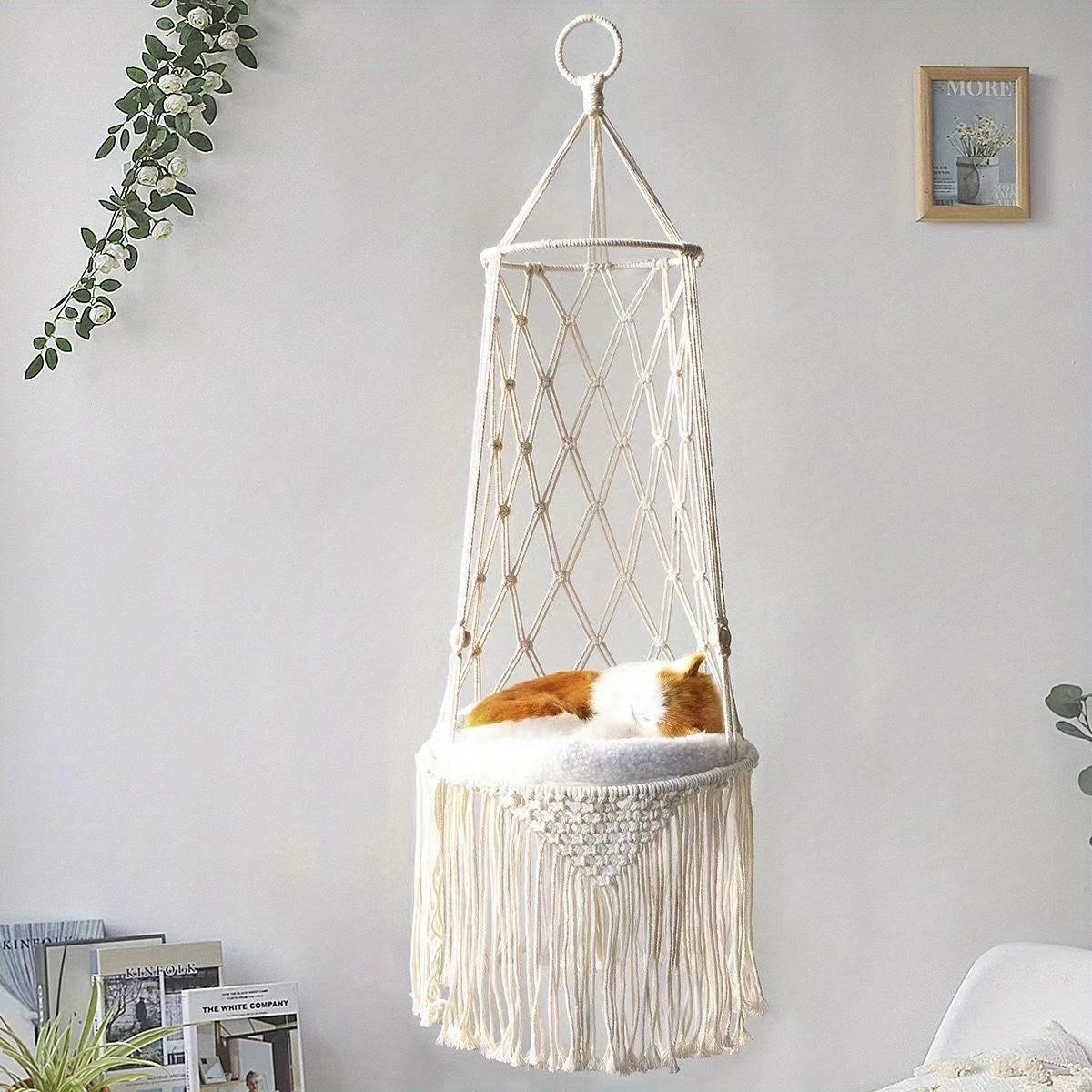 Cat Hammock Hanging Bed Balcony Pet Furniture Accessories Swinging Pet Bed