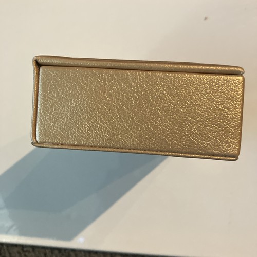 Portagioie da viaggio Estee Lauder vintage oro ecopelle - Foto 9 di 14