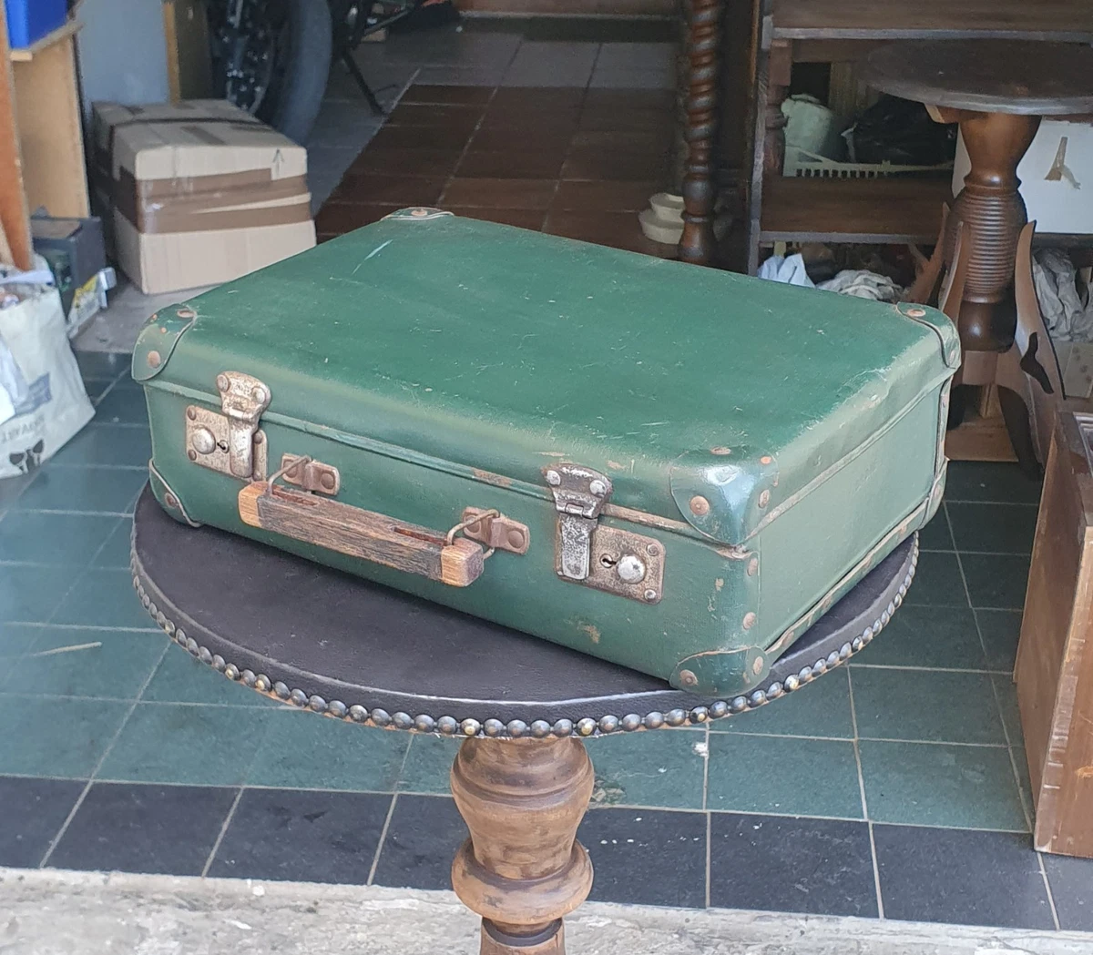 Valigetta Vintage In Legno Decorativa - 37.8x22.8x13.5 Cm, Stile Retrò, Per Fotografia O Come Scatola Portaoggetti
