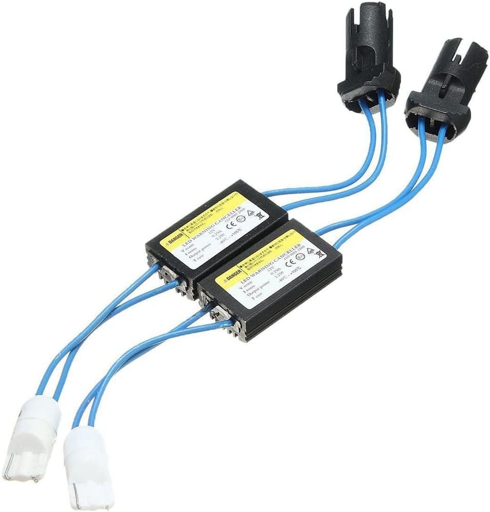 - Senza marca/Generico - - 2 Filtri W5w T10 CANBUS 12V Cablaggio LED Portalampada Luci Posizione Targa Auto - Miniatura 11