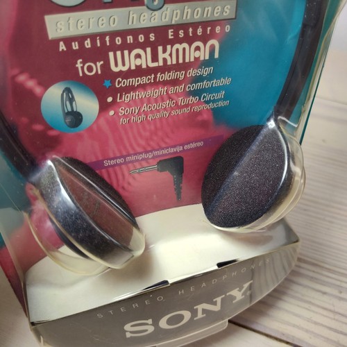Vtg 90s Nos Sony MDR-A101LP Headphones New Sealed Retro - Picture 3 of 6