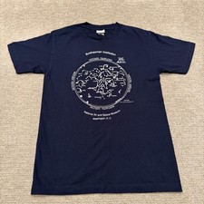 Vintage Smithsonian Institution Shirt Men Small Blue Constellation Space 80s USA