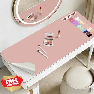 TOHONFOO Makeup Mat 39.4x15.7in Pink Silver
