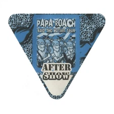 Papa Roach 2001 Raid the Nation Concert Tour Aftershow Backstage Pass