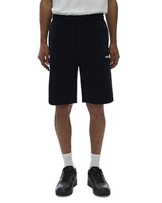 Helmut Lang Core Logo Shorts Men's XL Black Elastic Waistband Pull On Style