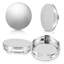 4 Pcs Hub Caps, 60mm Wheel Center Caps Rim Hub Replacement Center Covers silver