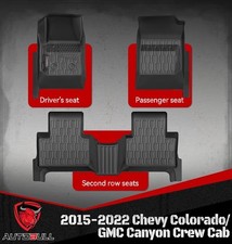Floor Mats Compatible with 2015-2022 Chevy Colorado/GMC Canyon Crew Cab, All