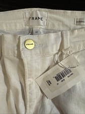 FRAME DENIM Le Skinny De Jeanne Distressed Wh...