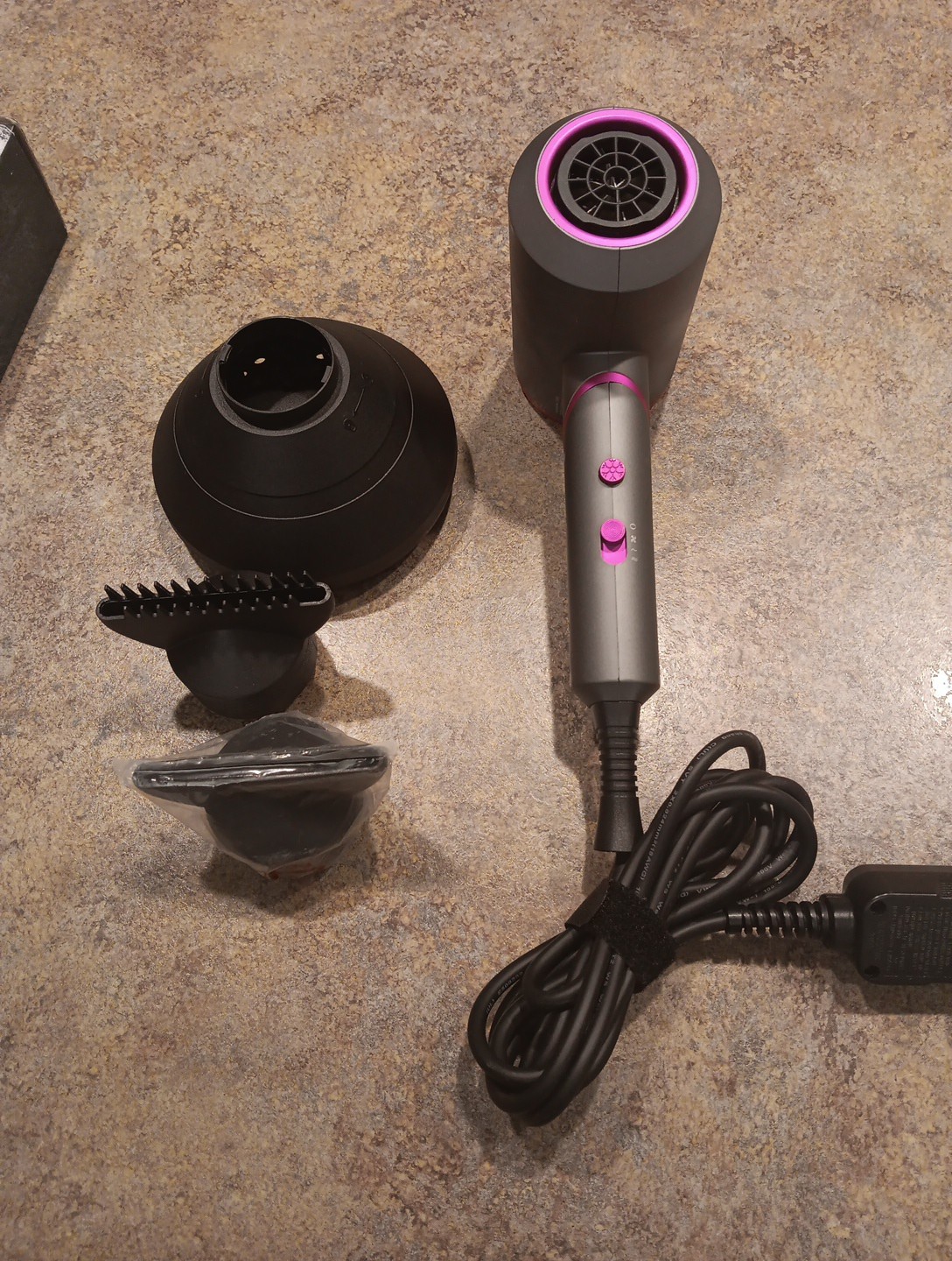 1800W Ionic Hair Dryer Fast Drying Low Noise