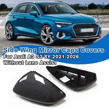 Spiegelkappen Seitenspiegel Echt Carbon Für Audi A3 8Y 21–26 Ohne Side Assist