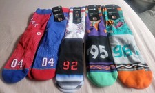 NEW Stance NBA ALLSTAR Socks Lot Of 5 FREE SHIPPING