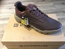 CATERPILLAR HEX LITE LEATHER SHOES LIGHTWEIGHT NEW MENS GENTS CATS CASUAL BROWN