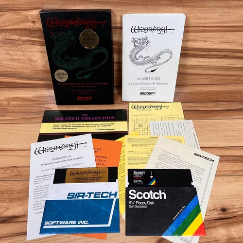 Wizardry Proving Grounds of the Mad Overlord Apple II I 1 Complete in Box CIB