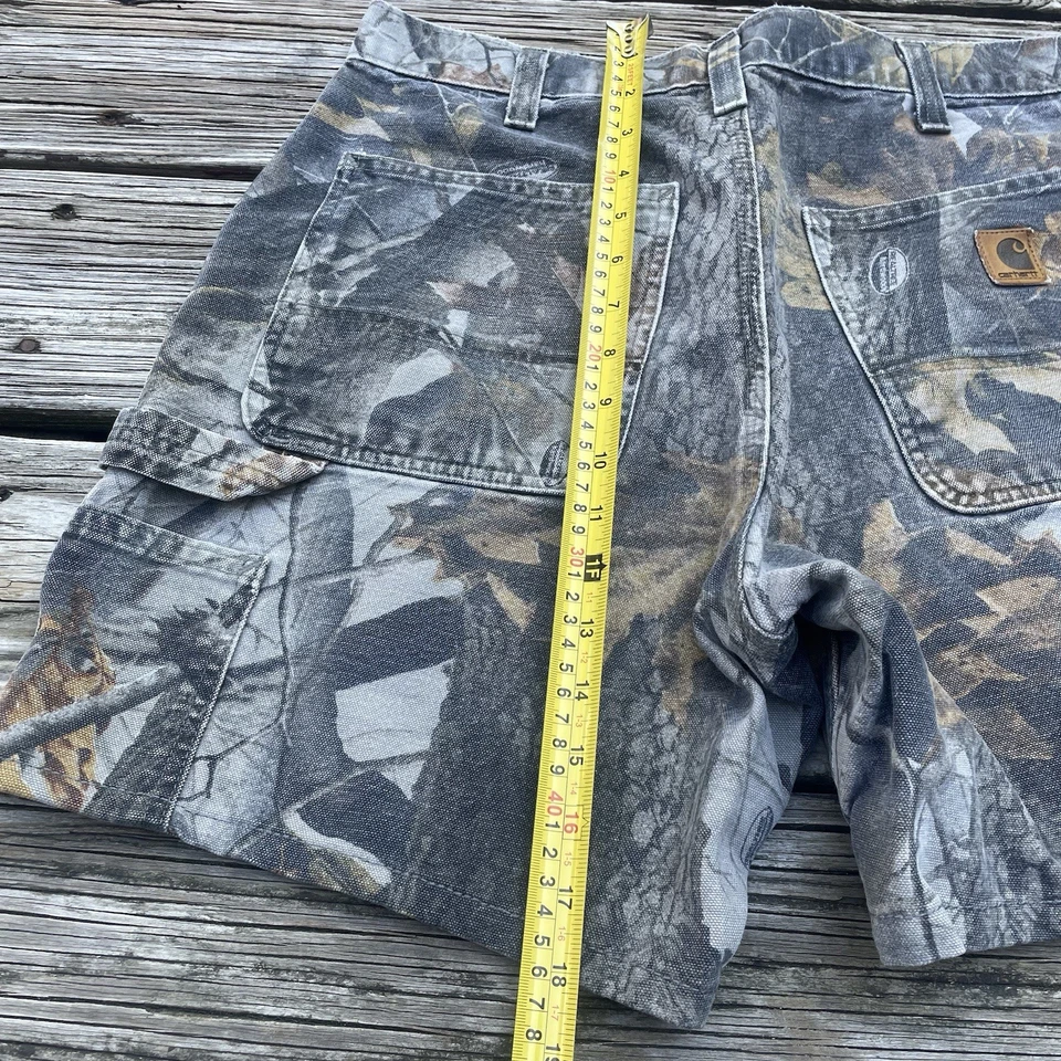 Pantalones Cortos Carpintero Camuflados Carhartt B191 CMO Realtree Para Hombres 32 RARO DE COLECCIÓN Foto 3 de 4