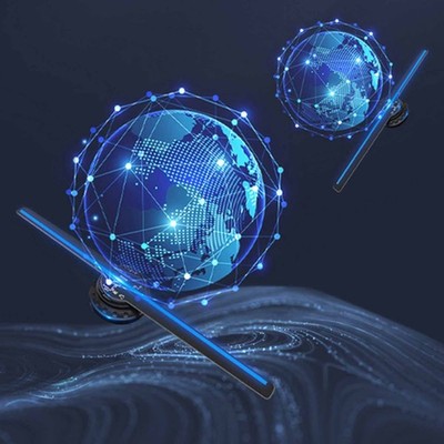 Holographic Display 234 LED Air Imaging Hologram Fan Projector For Advertising