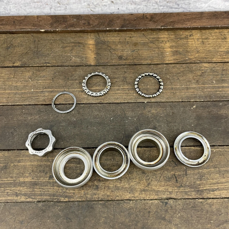 Vintage Shimano 600 1" Threaded Headset Japan Road Bike 26.4mm 70s 80s Arrow - Image 3 of 4