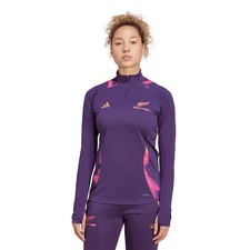 Black Ferns adidas 1/4 Zip Training Top - Purple - Womens