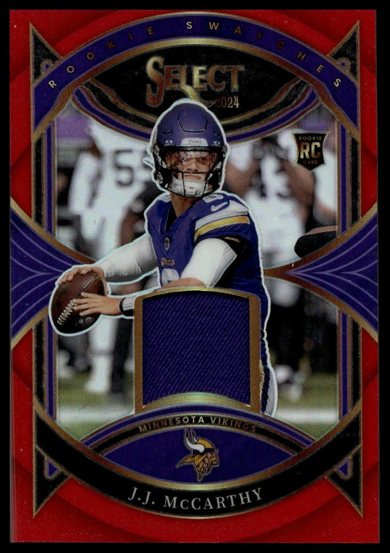 2024 Panini Select #RS-JMY J.J. McCarthy Red Prizm RC