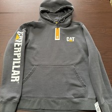 Caterpillar Men's Trademark pullover hoodie in dark heather gray Size L