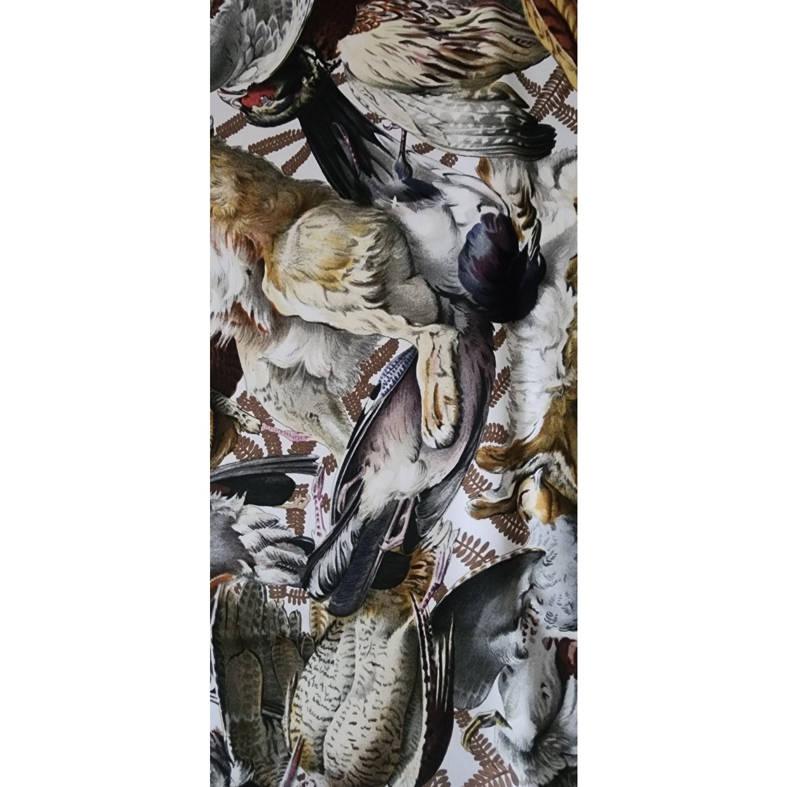 Vintage HERMES Silk Scarf Gibiers Game Animals Print Rabbits Birds Linares