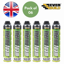 Everbuild Spray Foam Insulation Can Easy Spray 111 DIY, Acoustic - Pack of 6