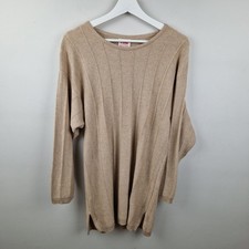 N Peal Jumper Size Small Brown Cashmere Knit  Pullover Oversized Sweater