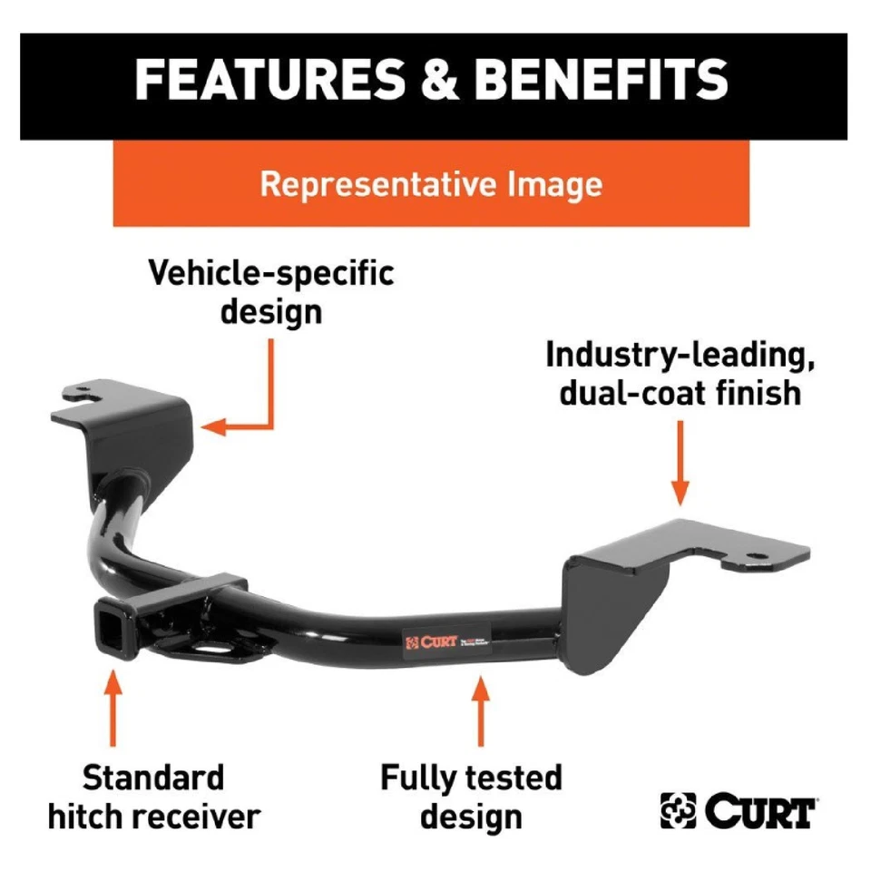 Curt Class 1 Trailer Hitch 112543 for Hyundai Veloster — 第 2/4 张图片