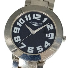 Longines DolceVita L5.675.4 Date Quartz Mens Watch Silver Black