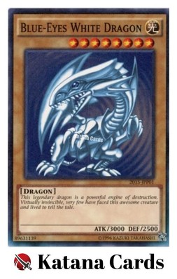 Yugioh Cards | Blue-Eyes White Dragon Millennium Rare | 2015-JPP01