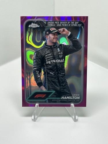 2024 Topps Chrome Lewis Hamilton /225 Fuchsia Lava Refractor