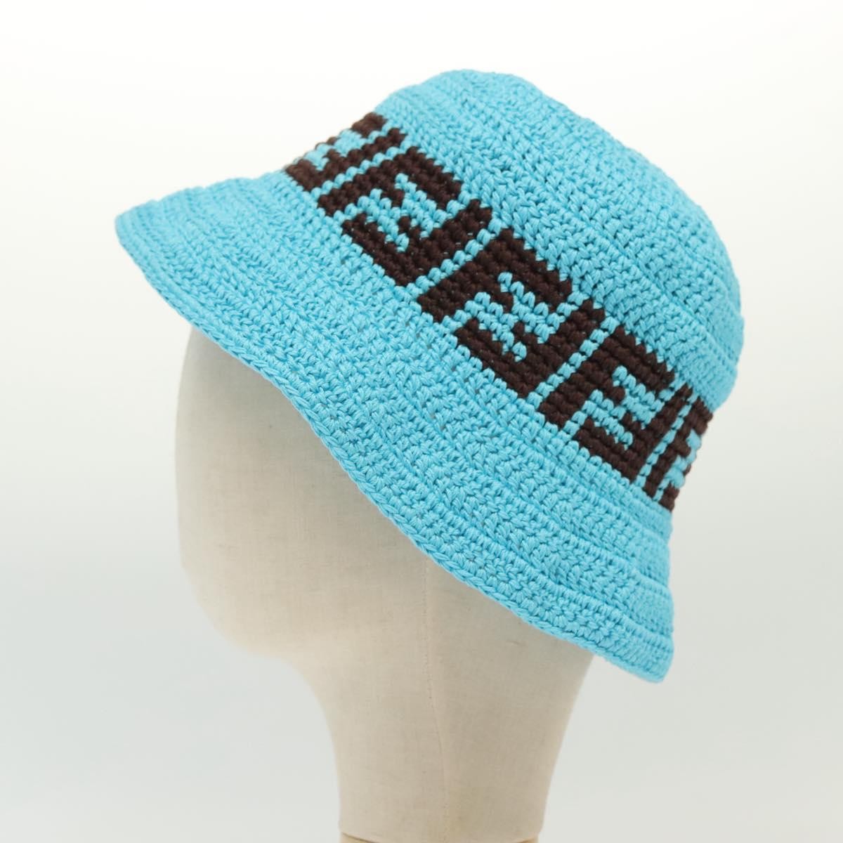 FENDI Zucca Canvas Hat Cotton Blue Auth yk19421M FENDI Zucca Canvas Hat Cotton Blue Auth yk19421M | eBay main image 2
