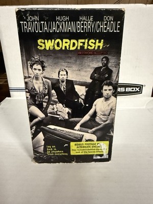 Swordfish 2001 VHS John Travolta, Bonus Alternate Ending Behind the Scenes