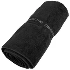 Porsche Design Performance ferry gym towel 100% cotton black app. 56.7" x 27.2"