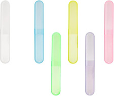 Set of Six Multicolored Travel Toothbrush Cases - Breathable, Clear Portable H