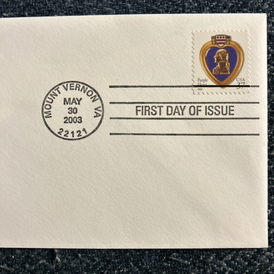 USA, SCOTT # 3784, BLANK READY FOR CACHET FDC COVER PURPLE HEART MEDAL YEAR 2003 - Image 2 of 3