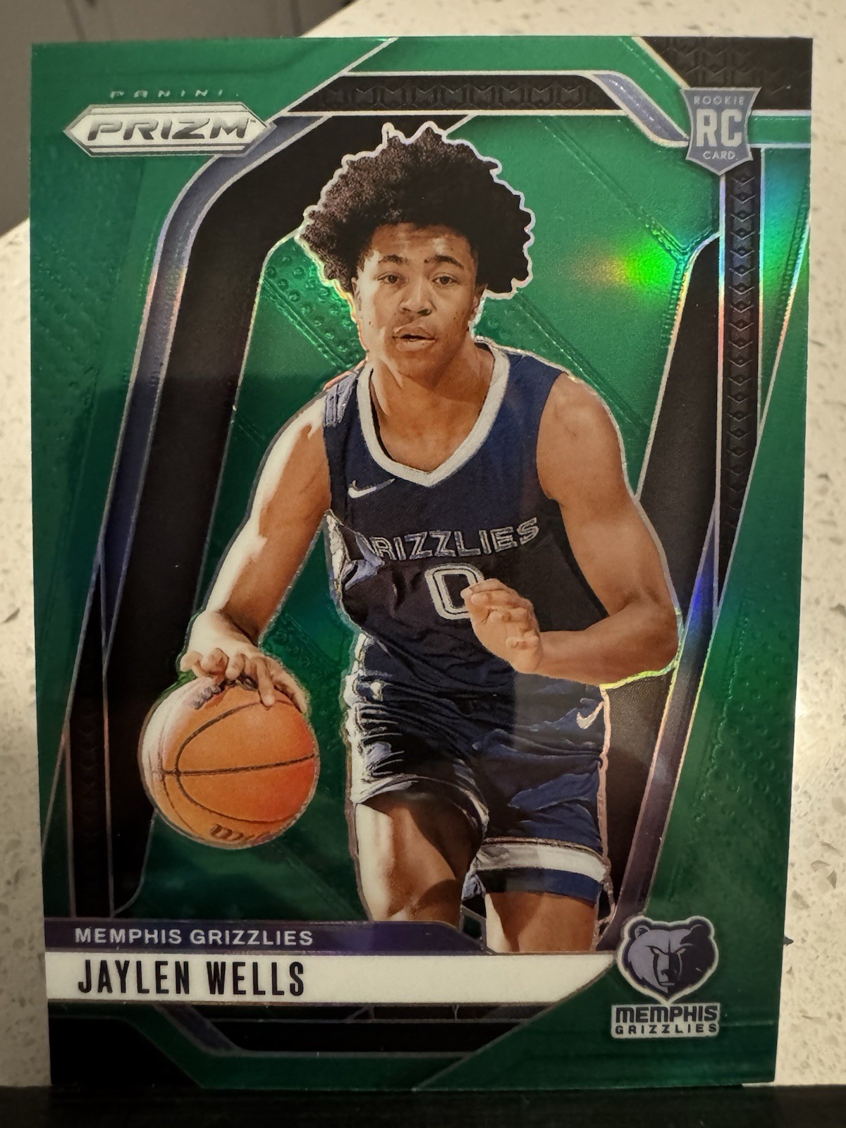 2024-25 Panini Prizm - Jaylen Wells #239 Green Prizm (RC)