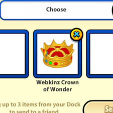 Webkinz Classic Crown of Wonder Virtual Item see description for info
