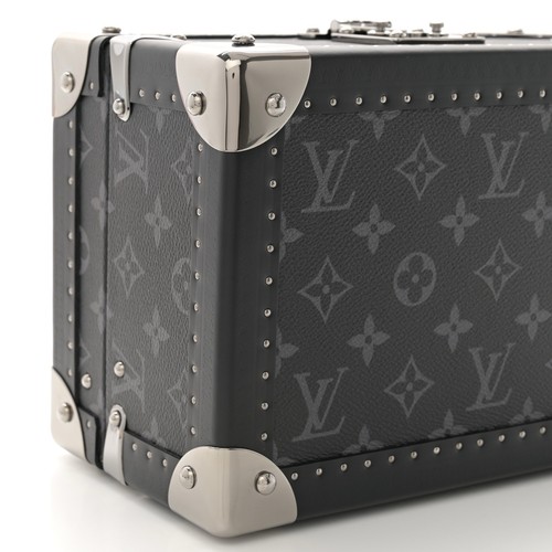 LOUIS VUITTON LV Coffret Joaillerie Negro Gris Monograma con Interior Negro - Imagen 13 de 15