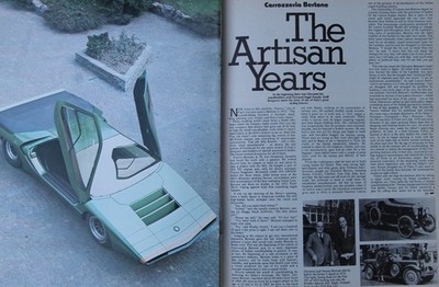 CC 1976 extracted mag article: The ARTISAN YEARS (Carrozzeria Bertone) part 1