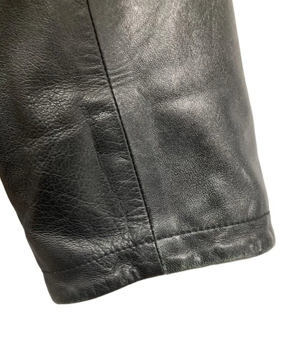 VERA PELLE Zip Leather Jacket Men's Size M Black image 5