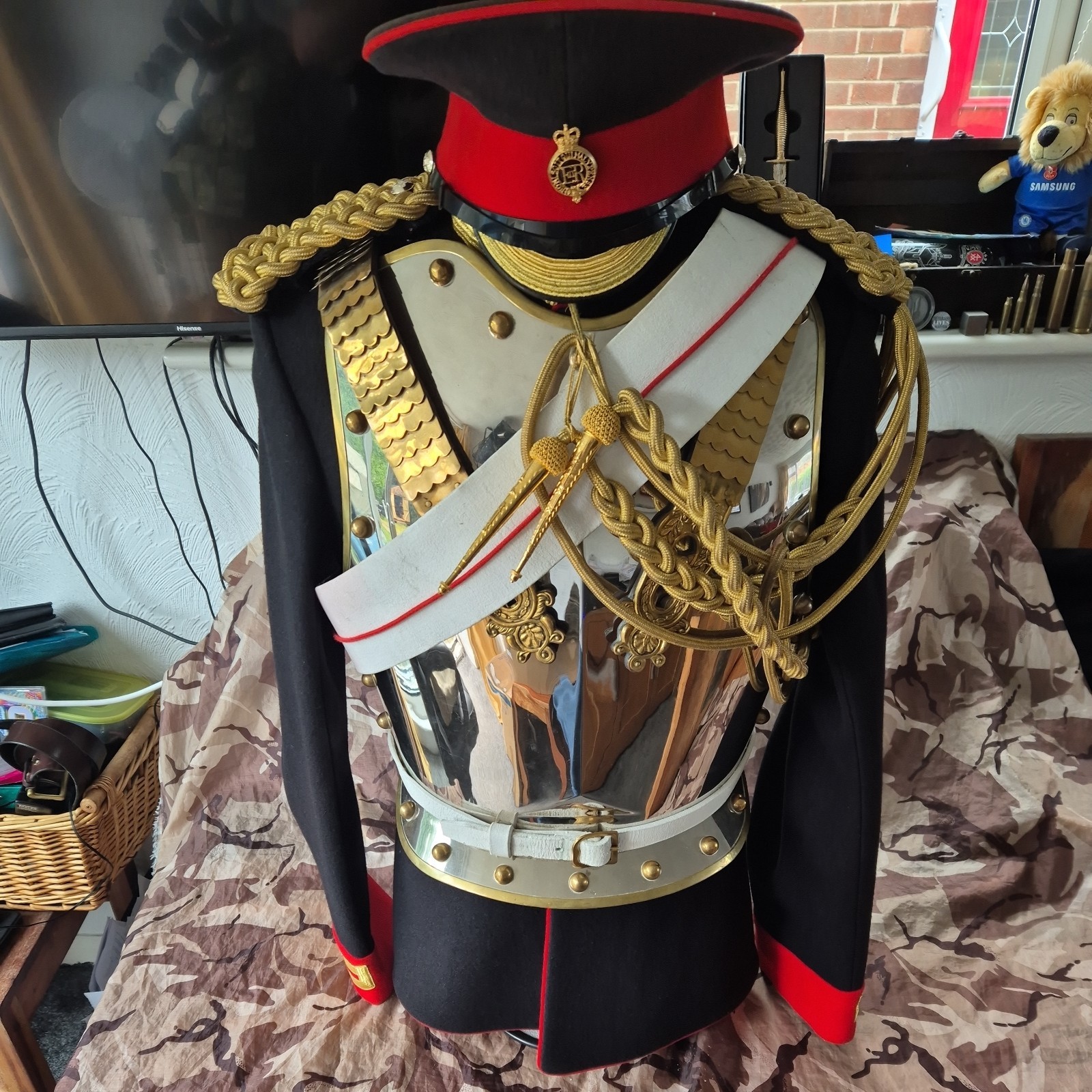 Household Cavalry Blues & Royals Full Dismounted Uniform Set With Peak Cap HCMR