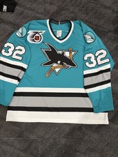 Vintage 1992 San Jose Sharks Arturs Irbe 75th Anniversary Jersey XL Canada CCM