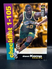 1995-96 Collector's Choice Shawn Kemp #209 Checklist