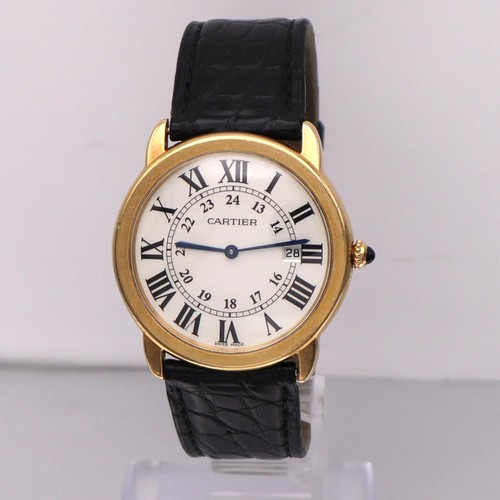 Cartier Ronde Solo 18K Yellow Gold Steel White Gold Quartz Watch W6700455