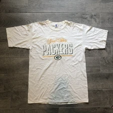 Vintage 90s Green Bay Packers T-Shirt Single Stitch Adult Size L - Made in USA